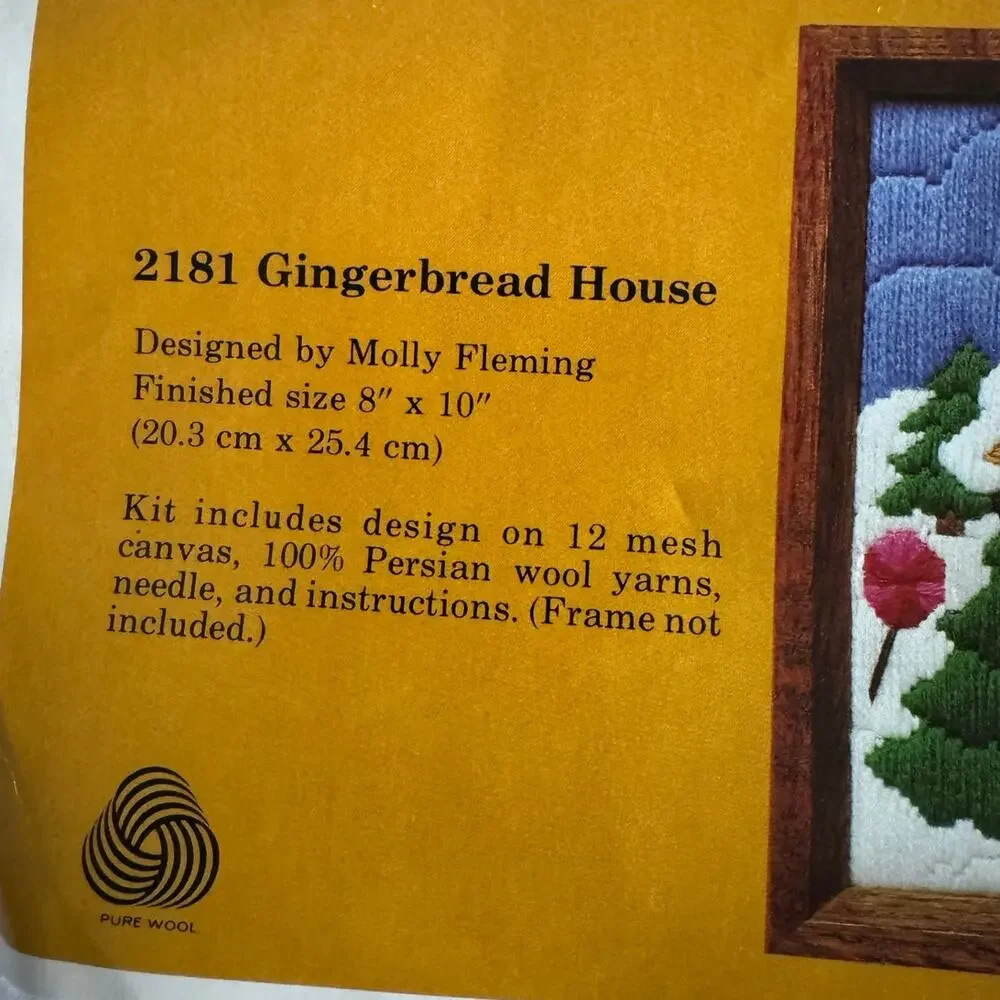 Gingerbread House Longstitch Embroidery Kit Christmas Creative Circle 2181